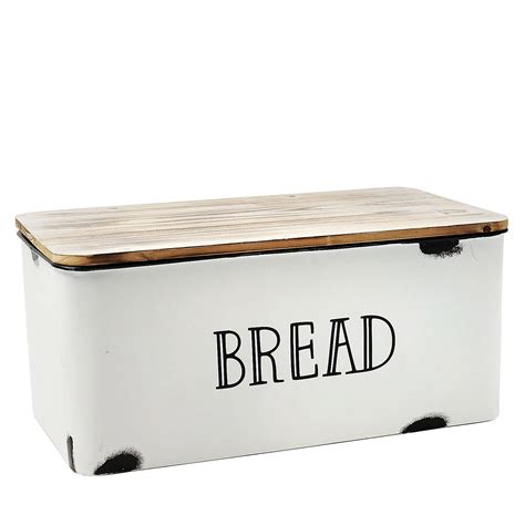 vintage metal bread box value|vintage farmhouse bread box.